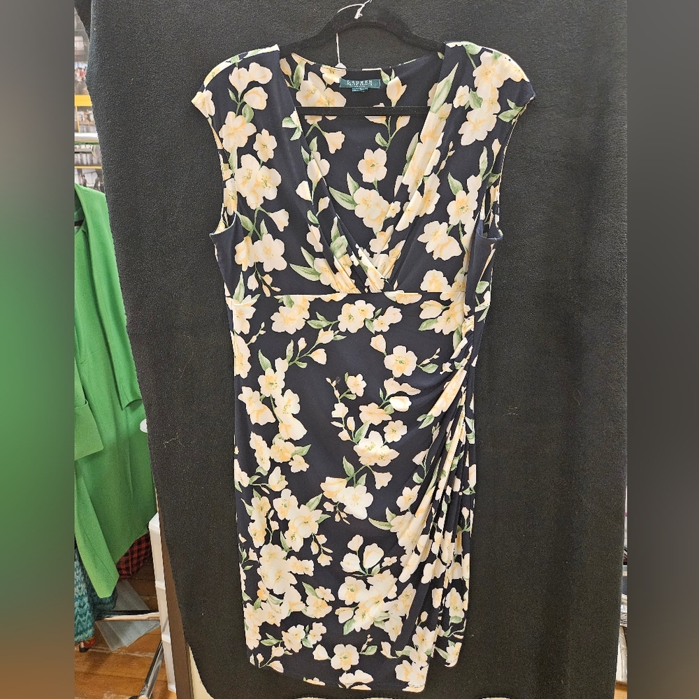Lauren Ralph Lauren floral v-neck dress